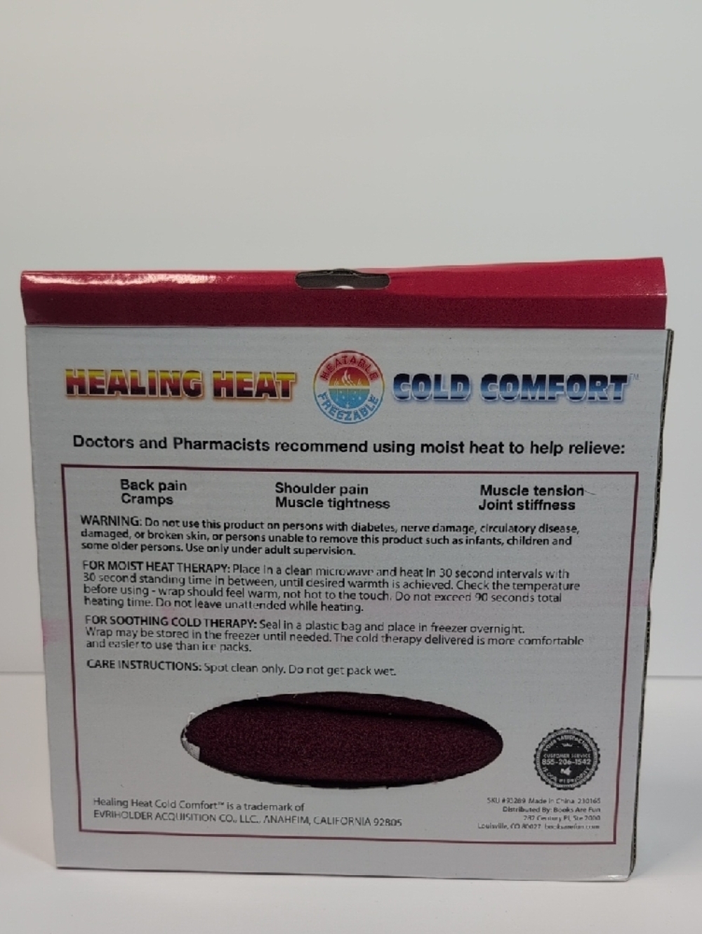 Healing Heat Cold Comfort Shoulder Wrap Freeze/Microwave NIB - Picture 3 of 12